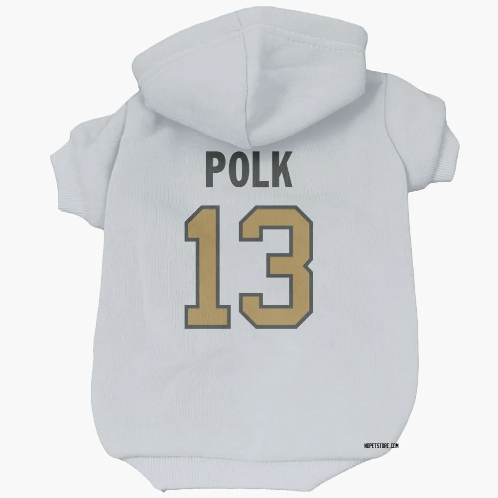 New Orleans Saints Ja'Lynn Polk White Gold Pet Hoodie for Dog & Cat