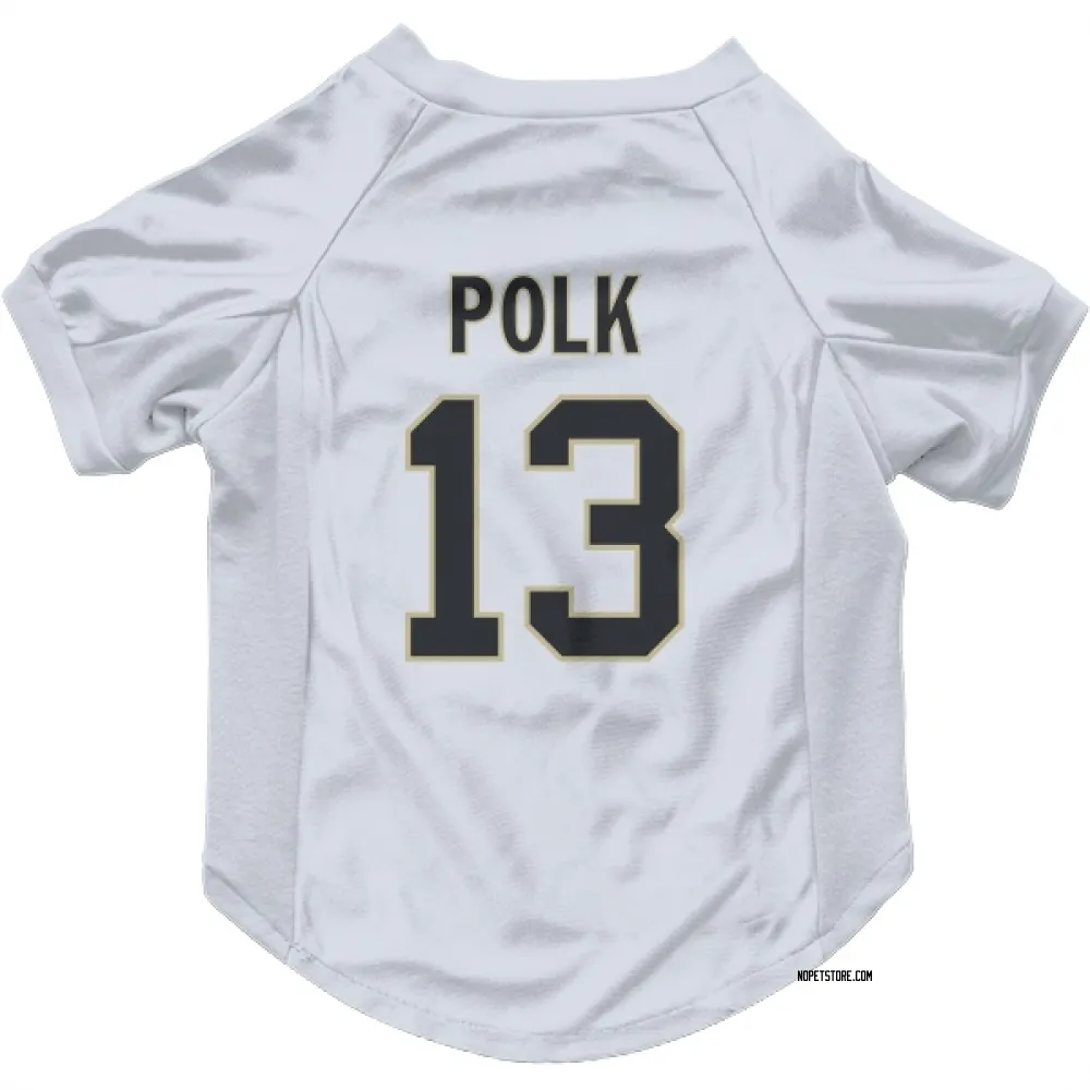 New Orleans Saints Ja'Lynn Polk White Pet Jersey for Dog & Cat