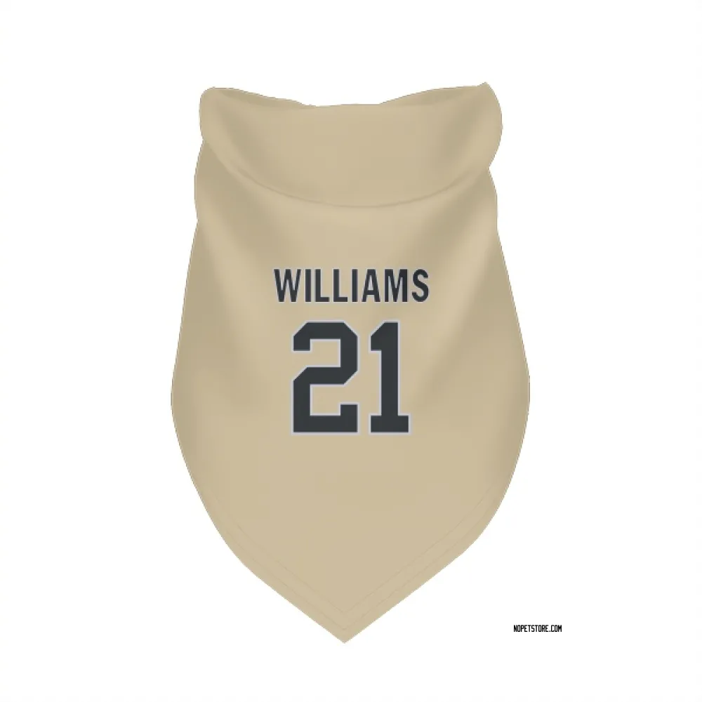 New Orleans Saints Jamaal Williams Gold Pet Bandana for Dog & Cat