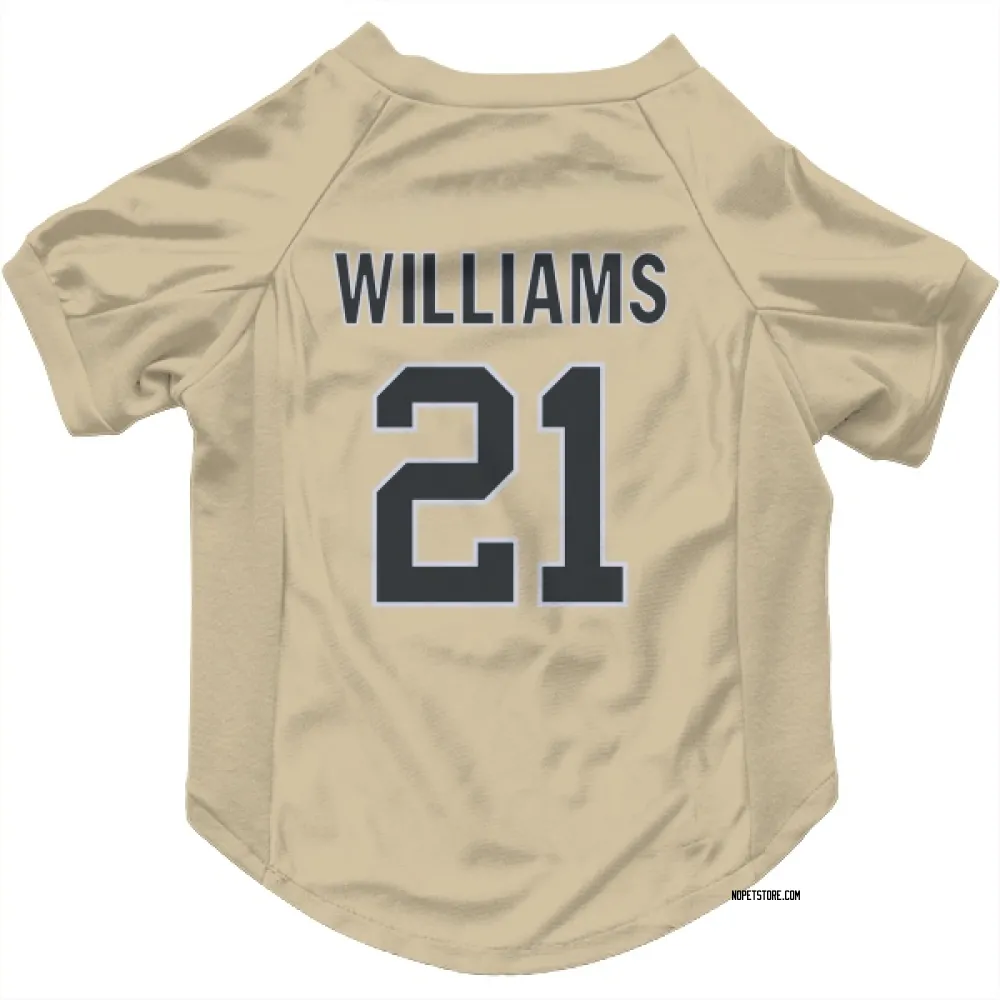 New Orleans Saints Jamaal Williams Gold Pet Jersey for Dog & Cat