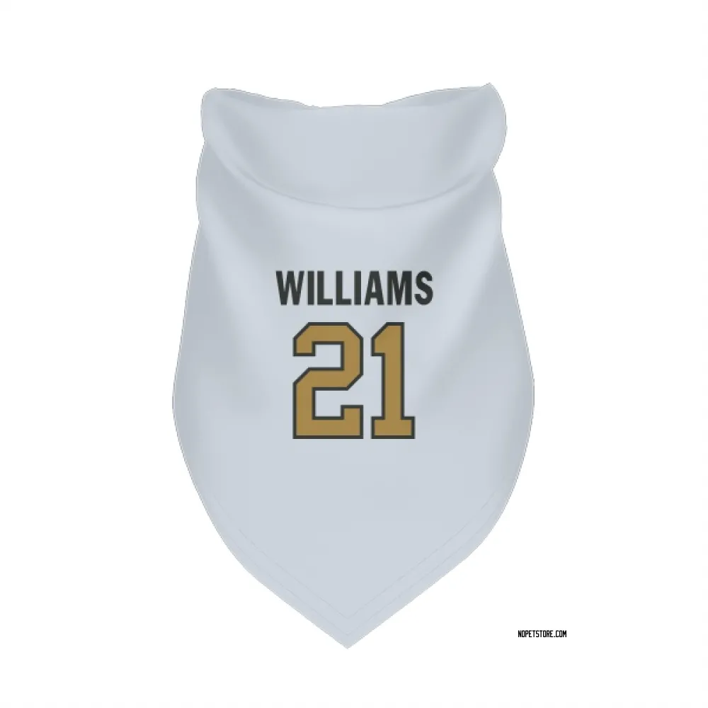 New Orleans Saints Jamaal Williams White Gold Pet Bandana for Dog & Cat