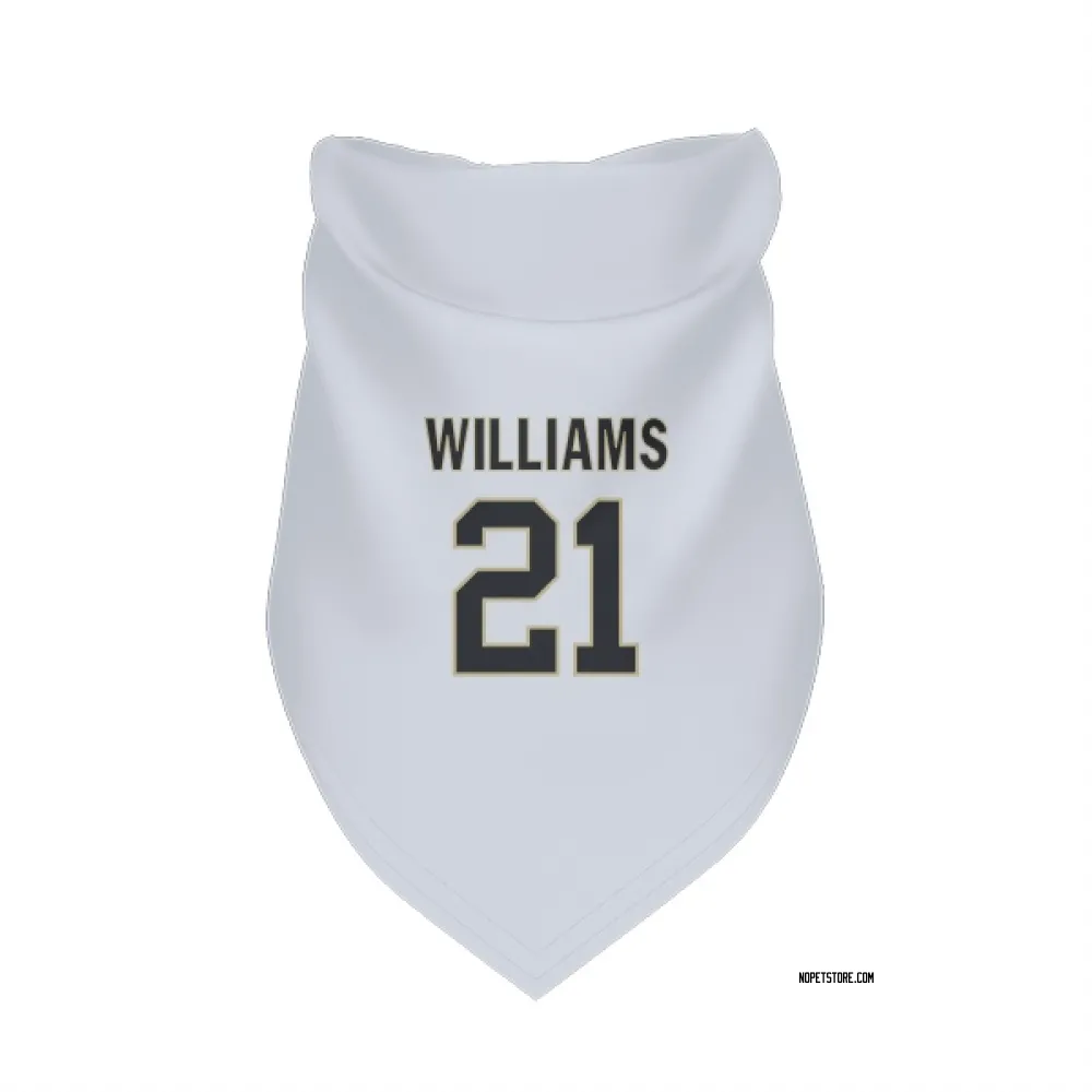 New Orleans Saints Jamaal Williams White Pet Bandana for Dog & Cat
