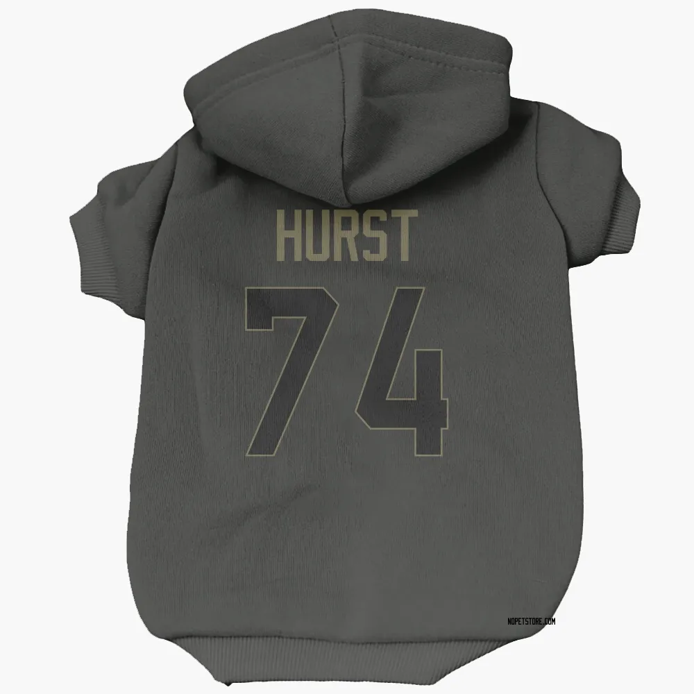 New Orleans Saints James Hurst Black Service Pet Hoodie for Dog & Cat