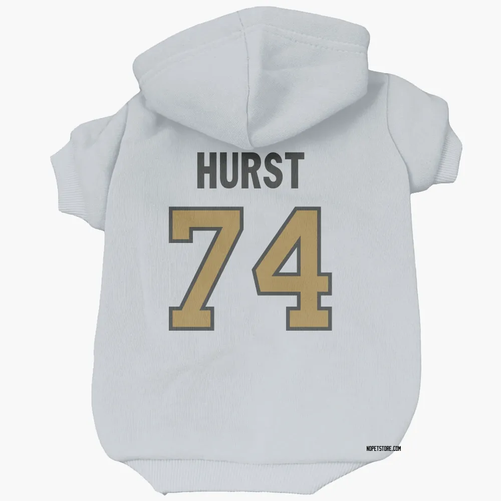 New Orleans Saints James Hurst White Gold Pet Hoodie for Dog & Cat