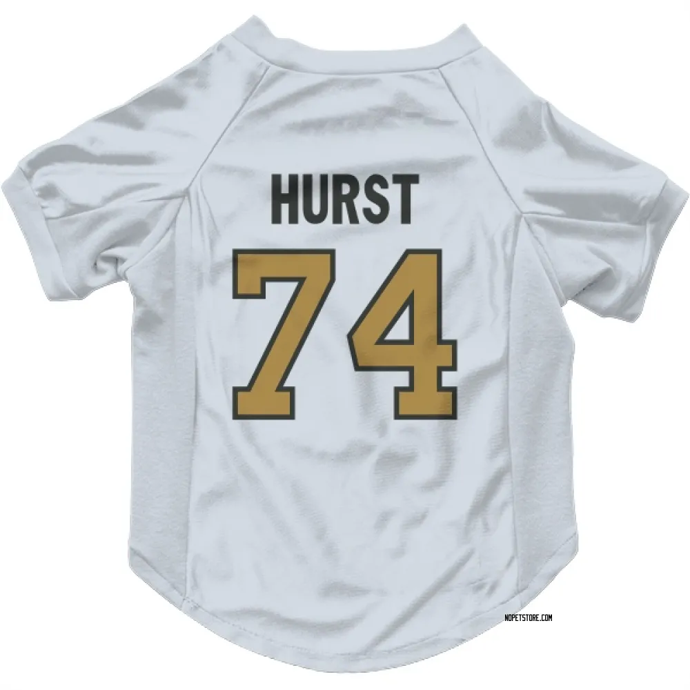 New Orleans Saints James Hurst White Gold Pet Jersey for Dog & Cat