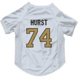 New Orleans Saints James Hurst White Gold Pet Jersey for Dog & Cat