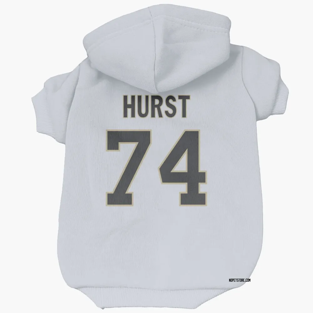 New Orleans Saints James Hurst White Pet Hoodie for Dog & Cat