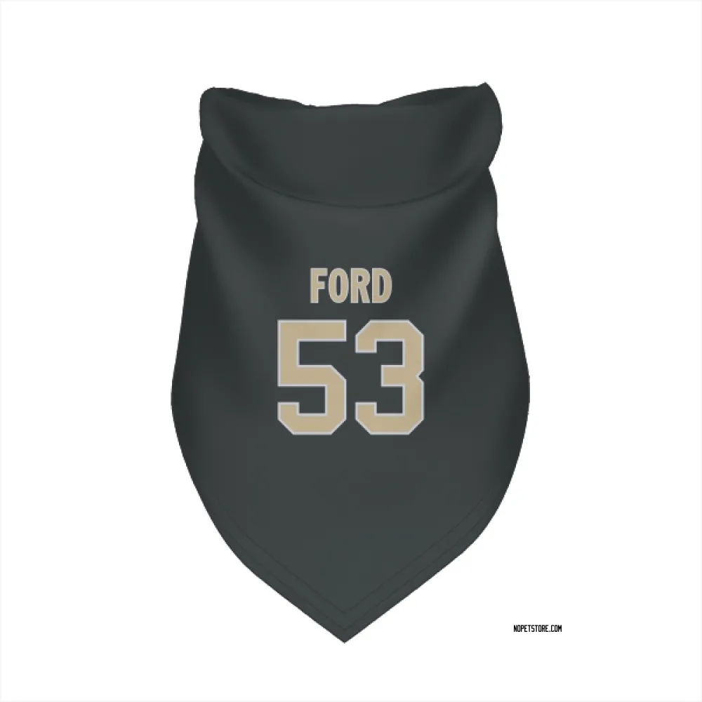 New Orleans Saints Jaylan Ford Black Pet Bandana for Dog & Cat