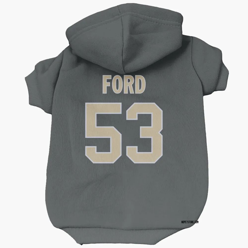 New Orleans Saints Jaylan Ford Black Pet Hoodie for Dog & Cat