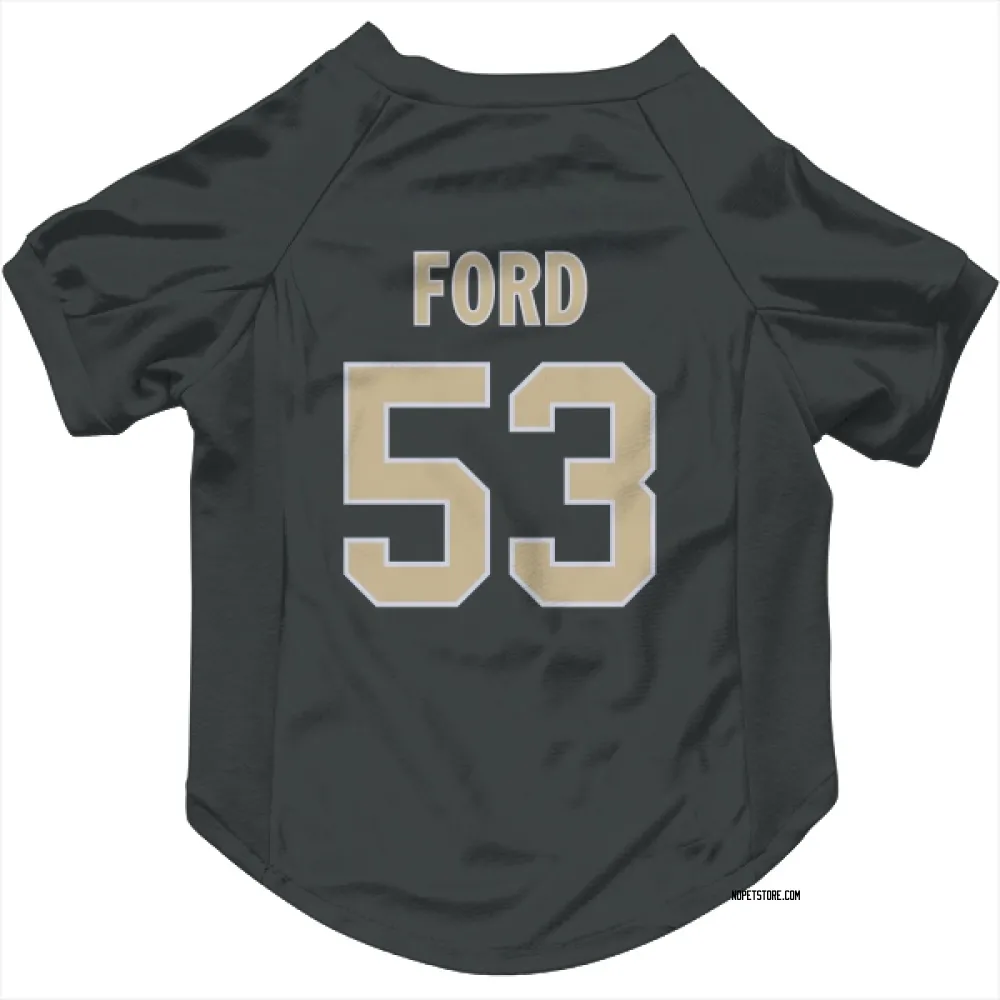 New Orleans Saints Jaylan Ford Black Pet Jersey for Dog & Cat