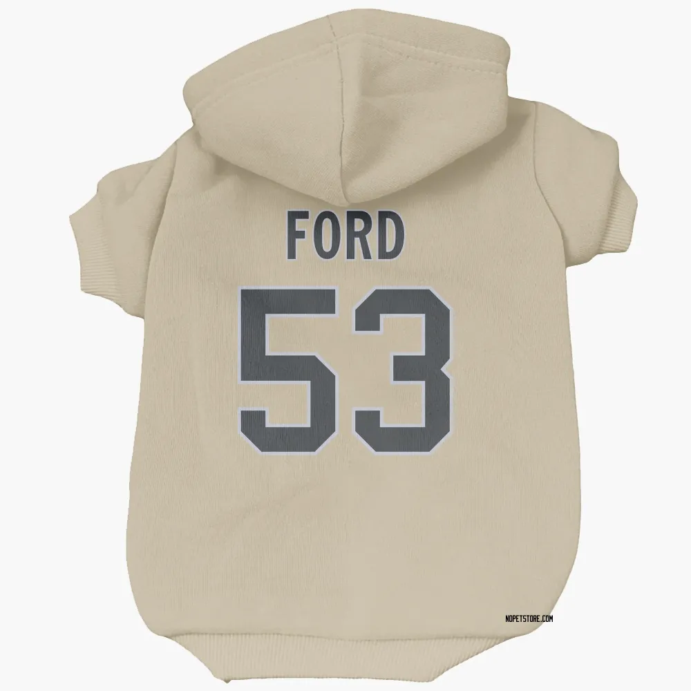 New Orleans Saints Jaylan Ford Gold Pet Hoodie for Dog & Cat