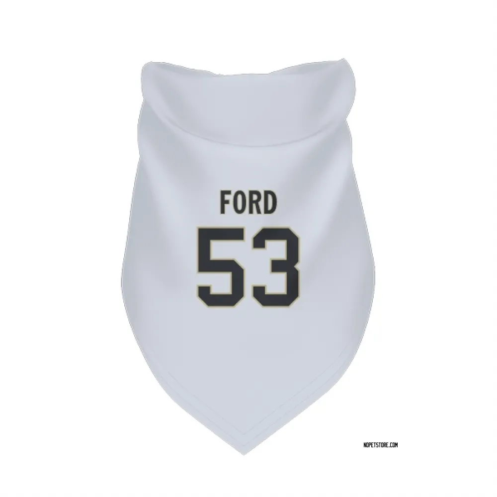 New Orleans Saints Jaylan Ford White Pet Bandana for Dog & Cat