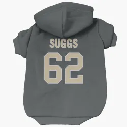 New Orleans Saints Jay'viar Suggs Black Pet Hoodie for Dog & Cat
