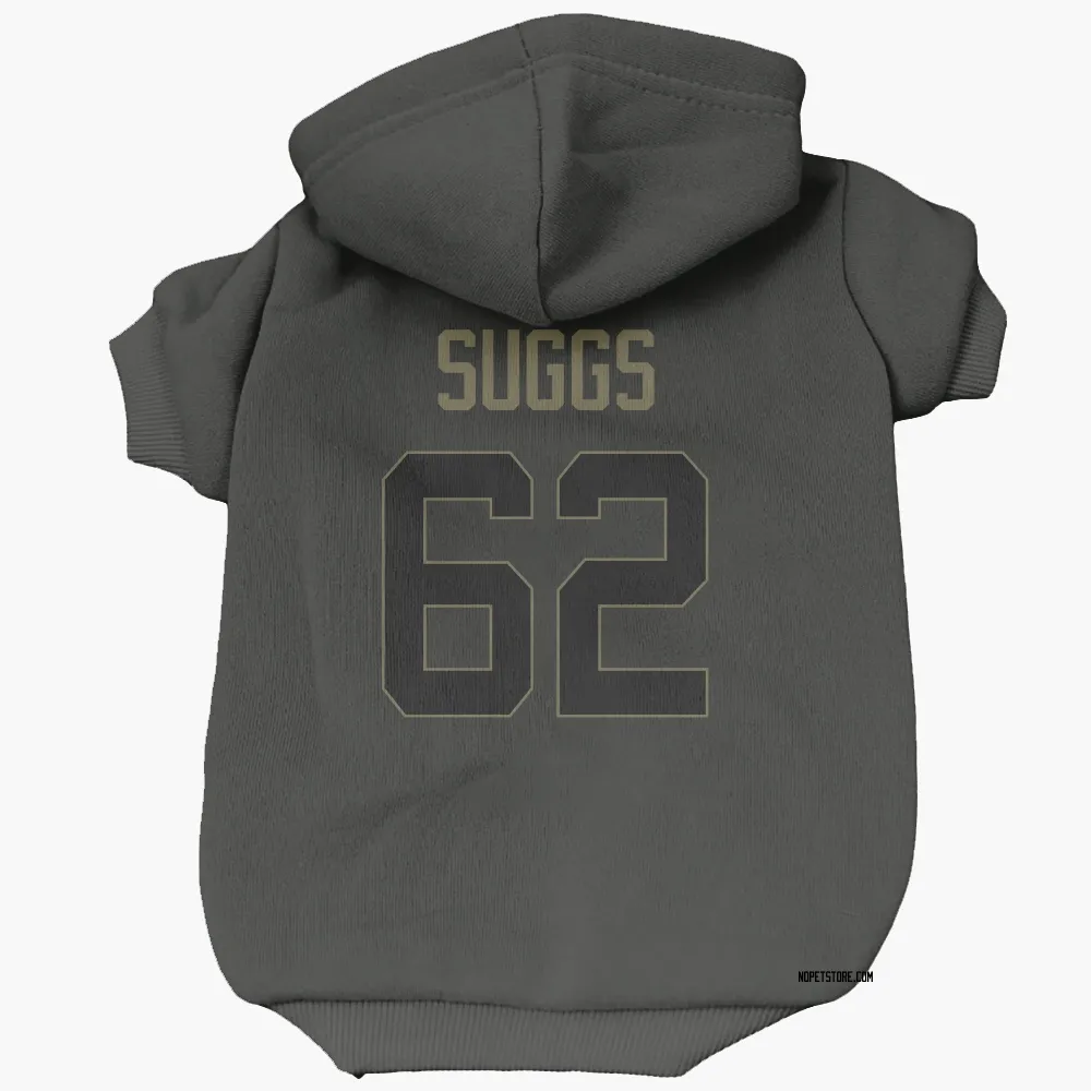 New Orleans Saints Jay'viar Suggs Black Service Pet Hoodie for Dog & Cat