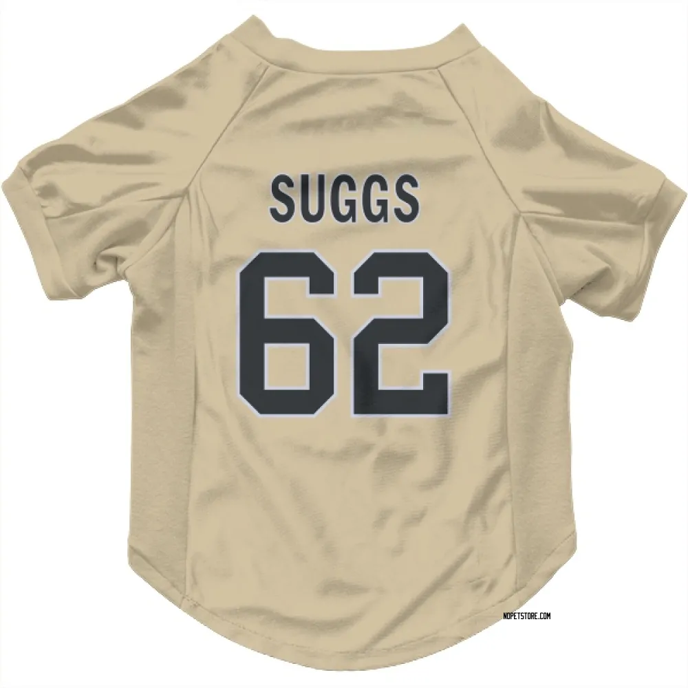 New Orleans Saints Jay'viar Suggs Gold Pet Jersey for Dog & Cat