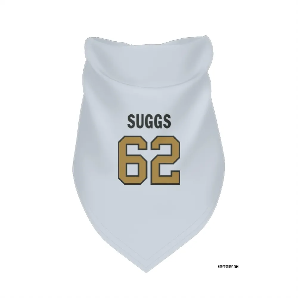 New Orleans Saints Jay'viar Suggs White Gold Pet Bandana for Dog & Cat