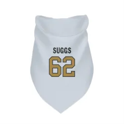 New Orleans Saints Jay'viar Suggs White Gold Pet Bandana for Dog & Cat