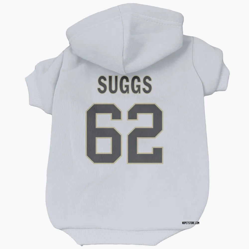 New Orleans Saints Jay'viar Suggs White Pet Hoodie for Dog & Cat
