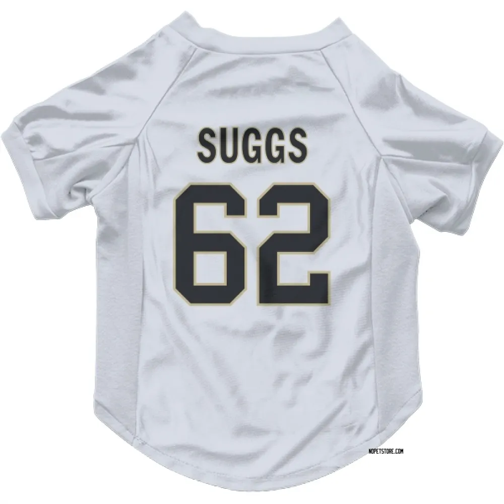 New Orleans Saints Jay'viar Suggs White Pet Jersey for Dog & Cat