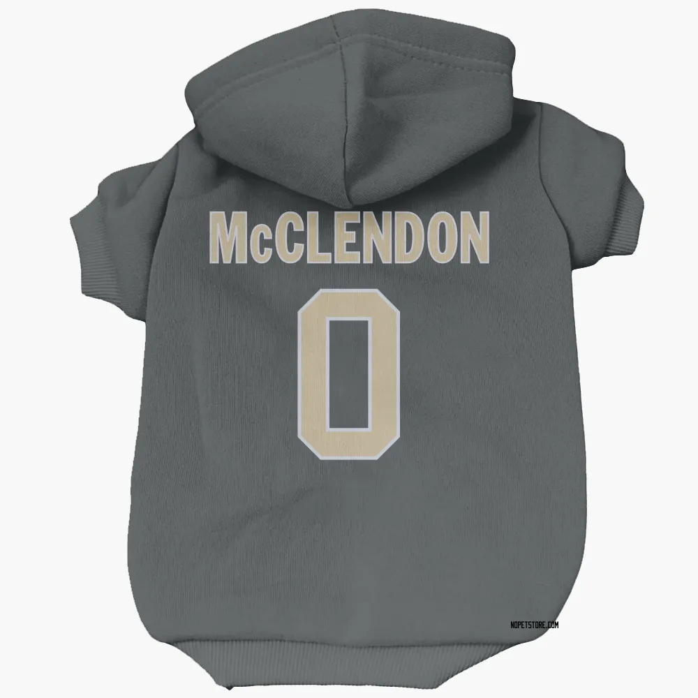 New Orleans Saints Jeremiah McClendon Black Pet Hoodie for Dog & Cat