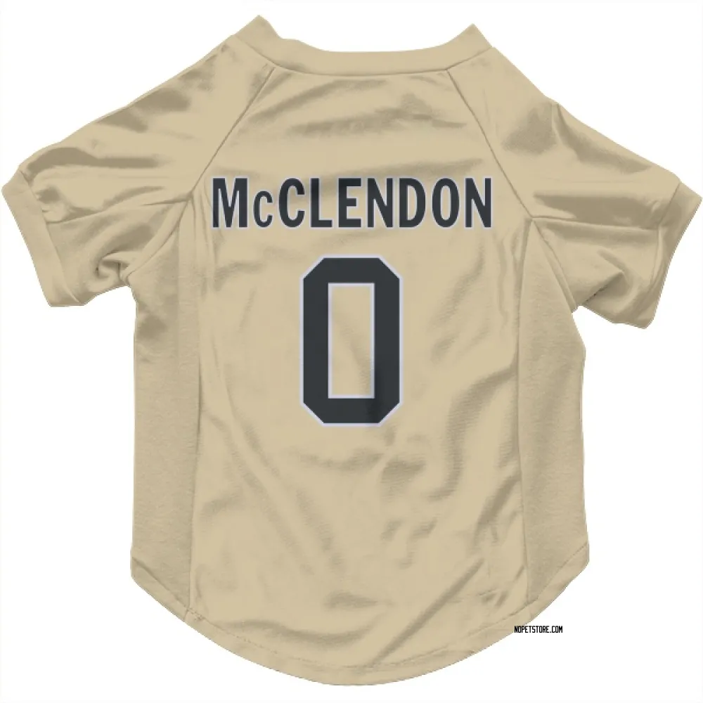 New Orleans Saints Jeremiah McClendon Gold Pet Jersey for Dog & Cat