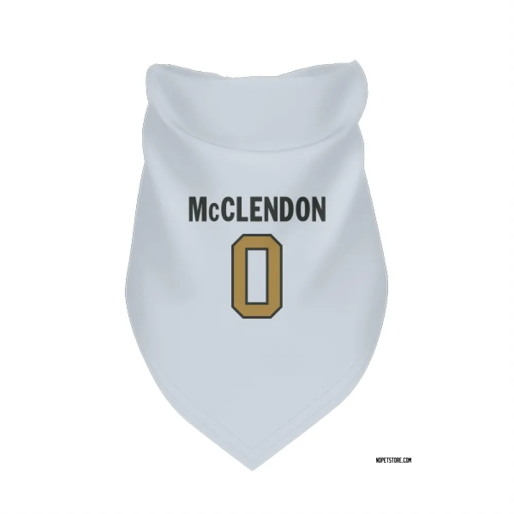 New Orleans Saints Jeremiah McClendon White Gold Pet Bandana for Dog & Cat