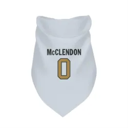 New Orleans Saints Jeremiah McClendon White Gold Pet Bandana for Dog & Cat