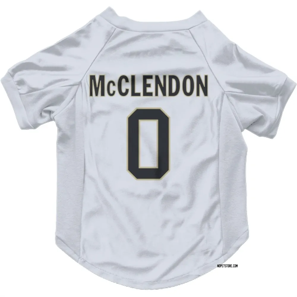New Orleans Saints Jeremiah McClendon White Pet Jersey for Dog & Cat