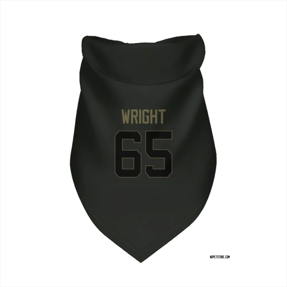 New Orleans Saints Jeremiah Wright Black Service Pet Bandana for Dog & Cat