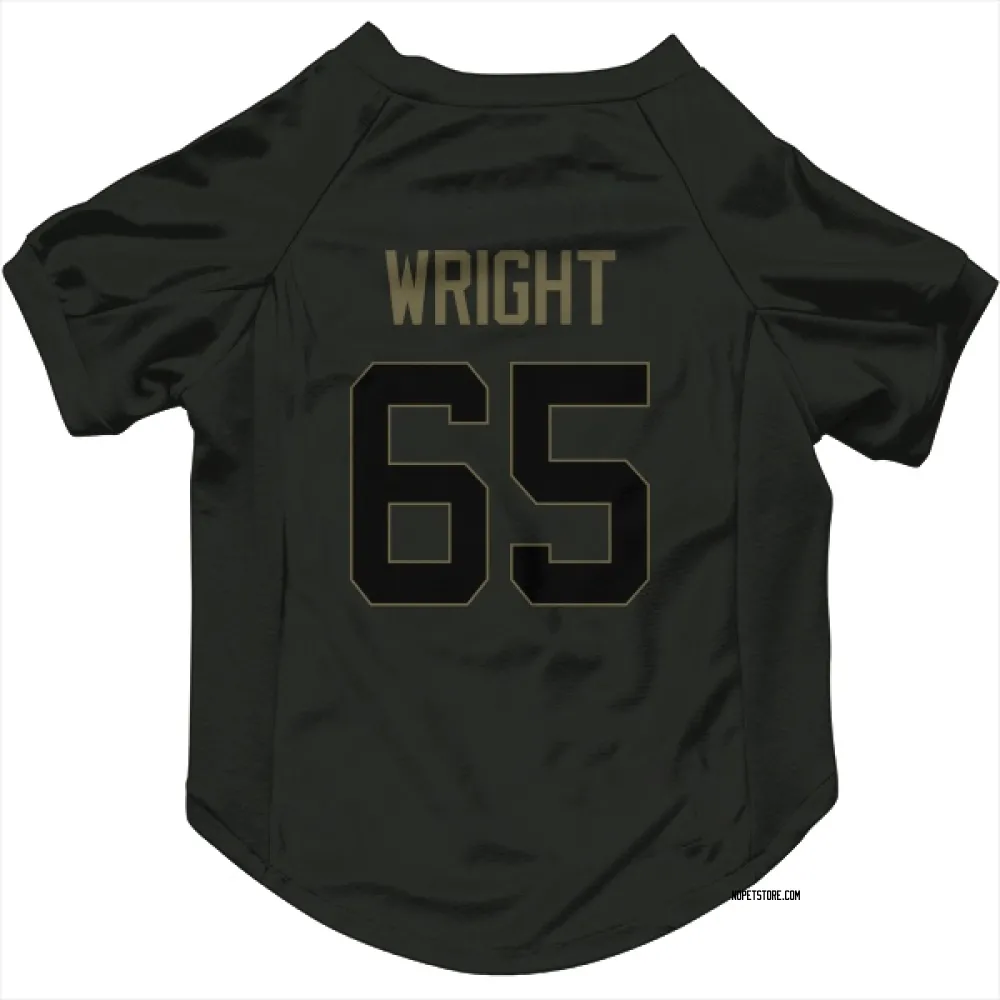 New Orleans Saints Jeremiah Wright Black Service Pet Jersey for Dog & Cat