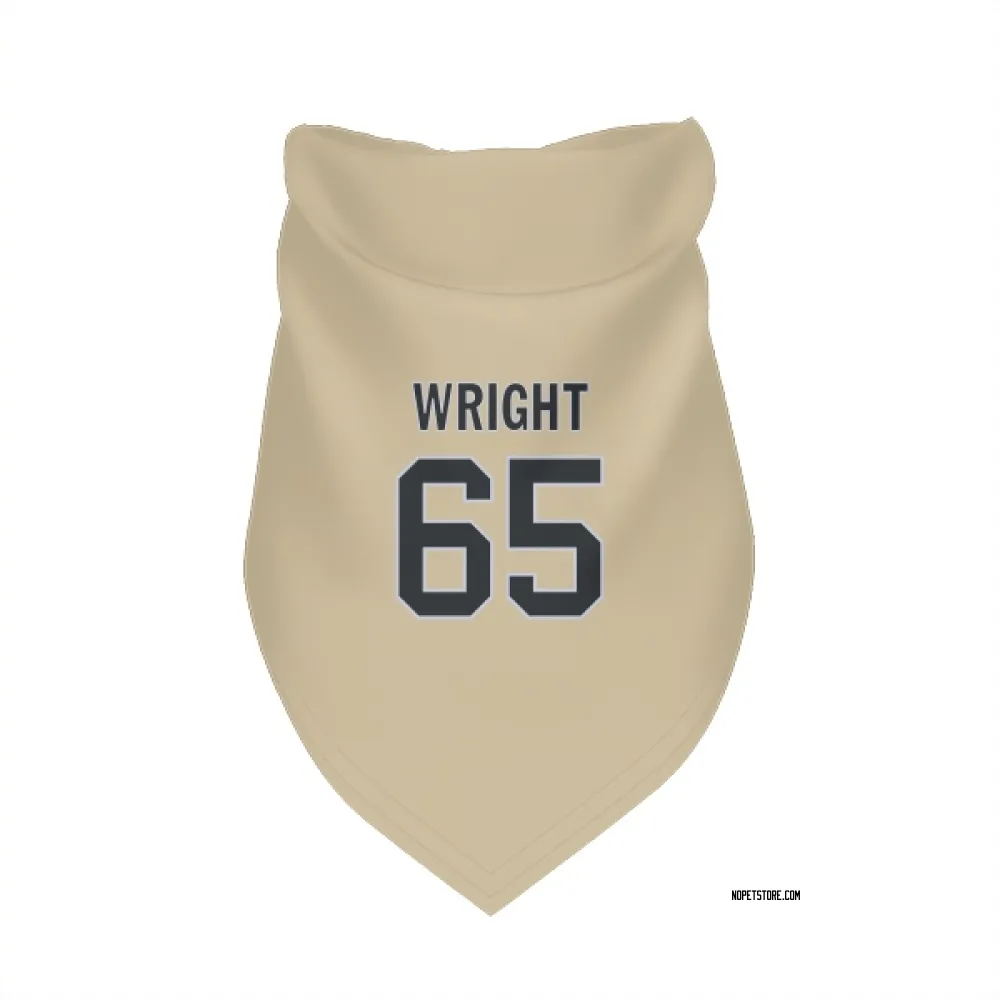 New Orleans Saints Jeremiah Wright Gold Pet Bandana for Dog & Cat