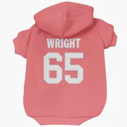 New Orleans Saints Jeremiah Wright Pink Pet Hoodie for Dog & Cat