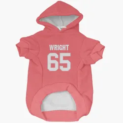 New Orleans Saints Jeremiah Wright Pink Pet Hoodie for Dog & Cat