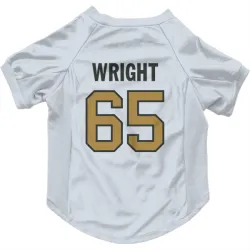 New Orleans Saints Jeremiah Wright White Gold Pet Jersey for Dog & Cat