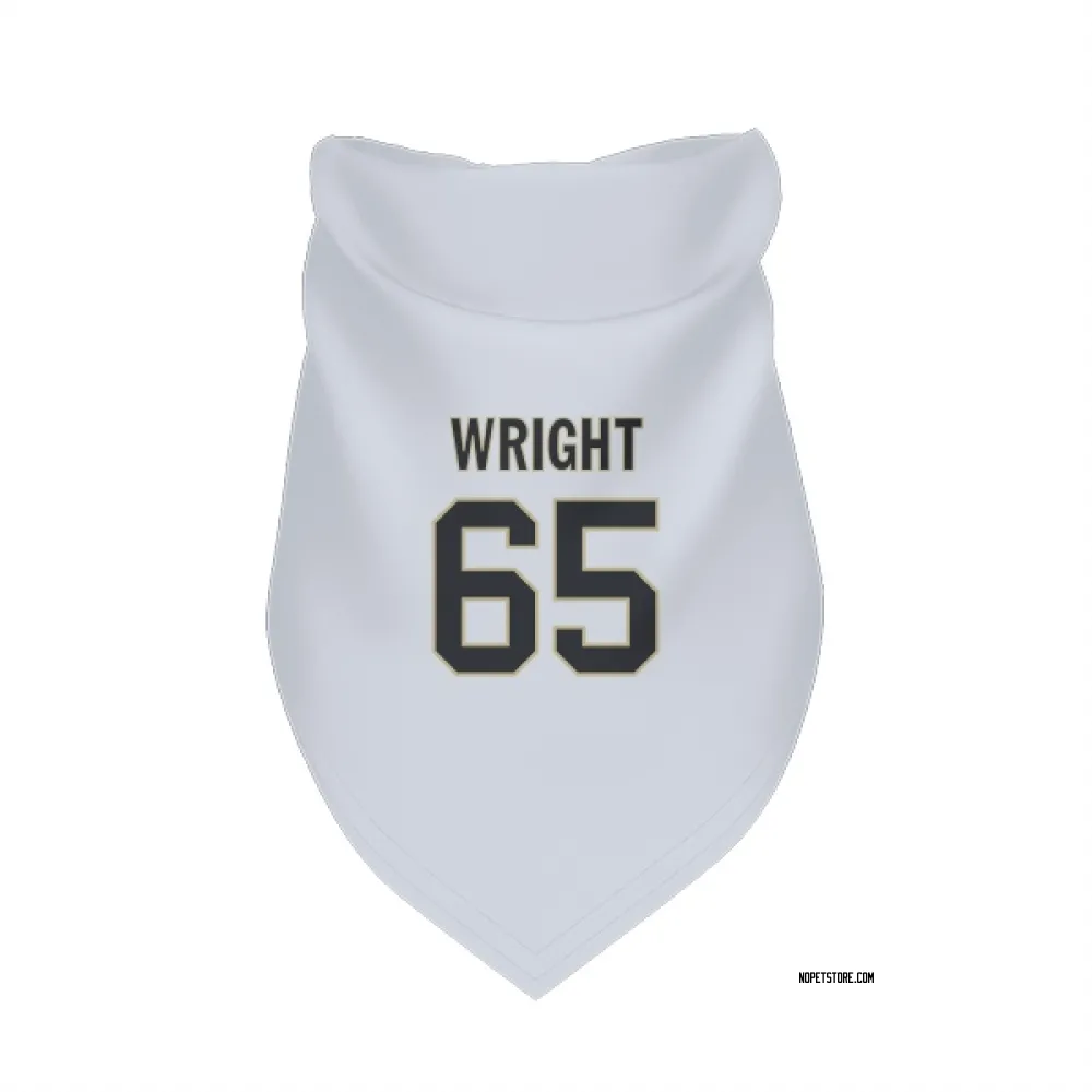 New Orleans Saints Jeremiah Wright White Pet Bandana for Dog & Cat