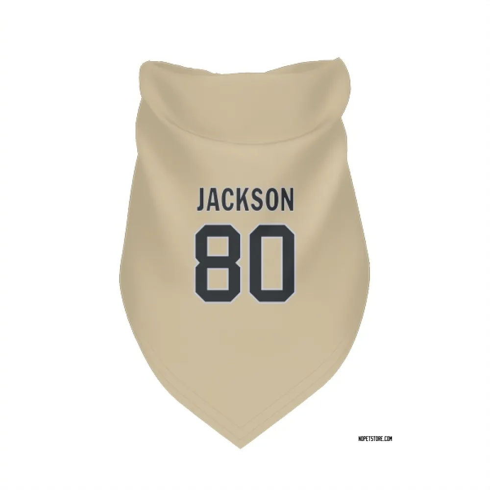 New Orleans Saints Jermaine Jackson Gold Pet Bandana for Dog & Cat