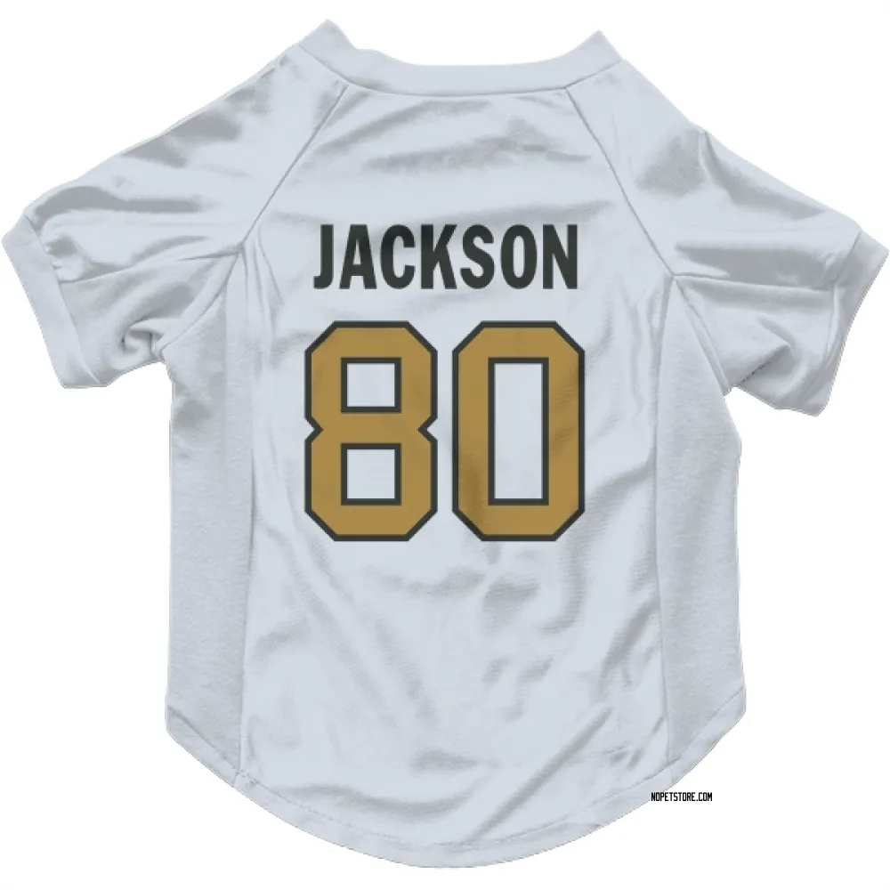 New Orleans Saints Jermaine Jackson White Gold Pet Jersey for Dog & Cat