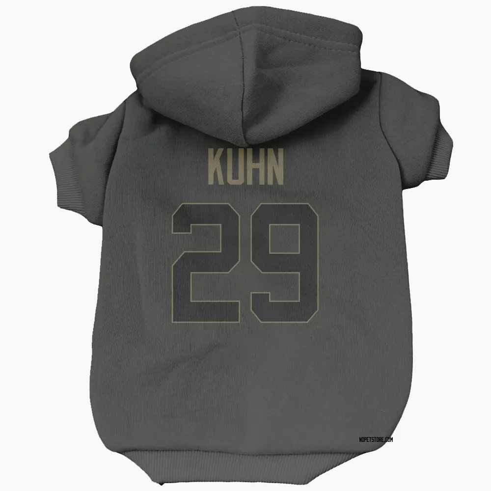 New Orleans Saints John Kuhn Black Service Pet Hoodie for Dog & Cat