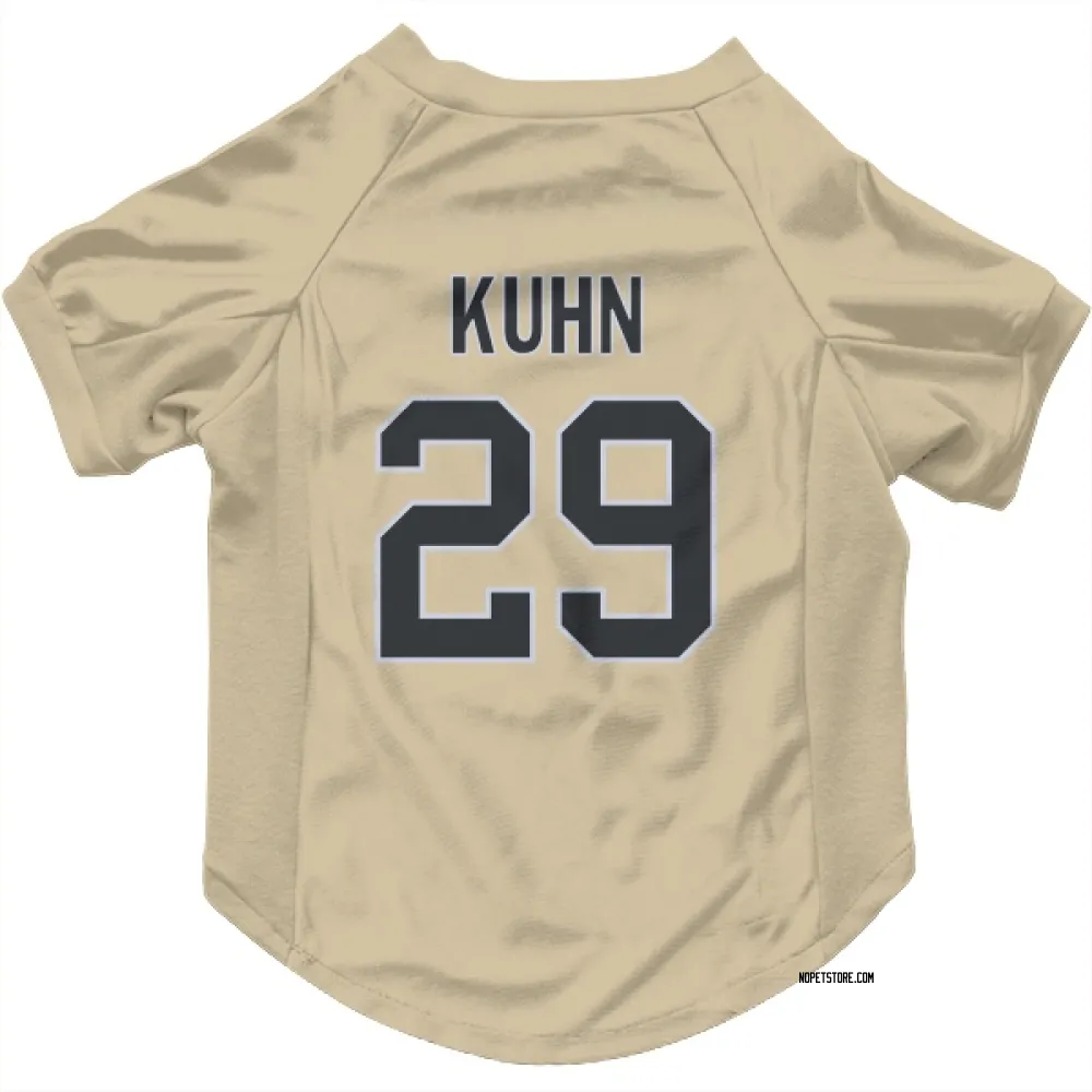 New Orleans Saints John Kuhn Gold Pet Jersey for Dog & Cat