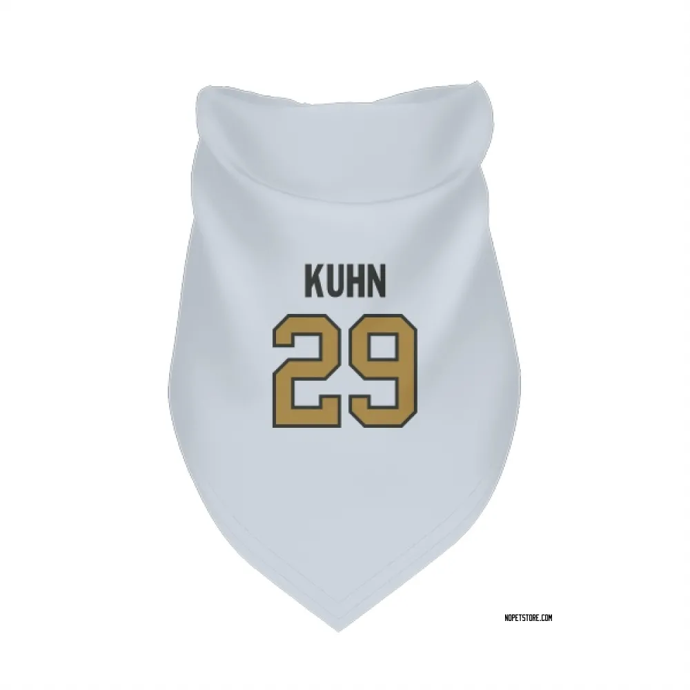 New Orleans Saints John Kuhn White Gold Pet Bandana for Dog & Cat