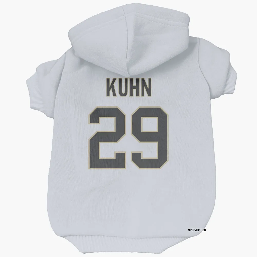 New Orleans Saints John Kuhn White Pet Hoodie for Dog & Cat