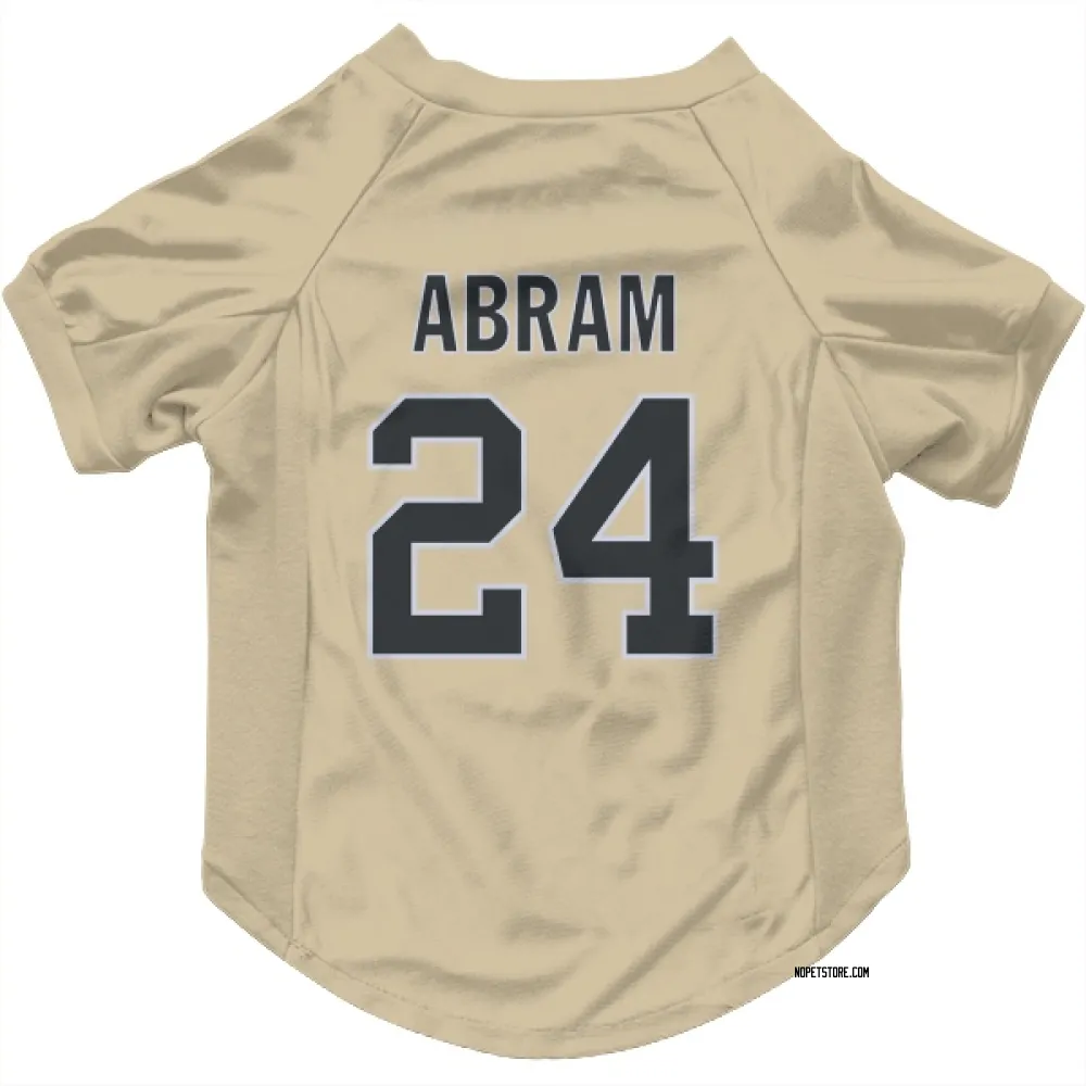 New Orleans Saints Johnathan Abram Gold Pet Jersey for Dog & Cat