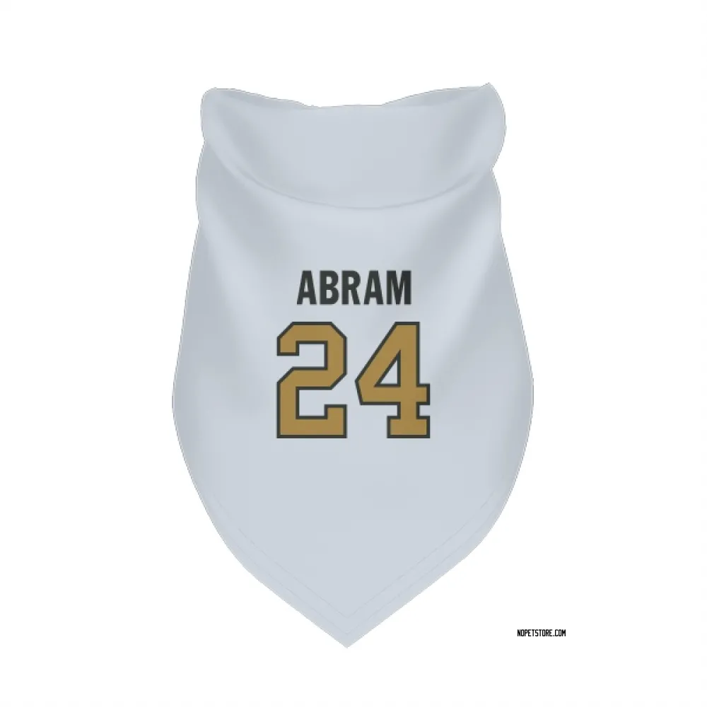 New Orleans Saints Johnathan Abram White Gold Pet Bandana for Dog & Cat