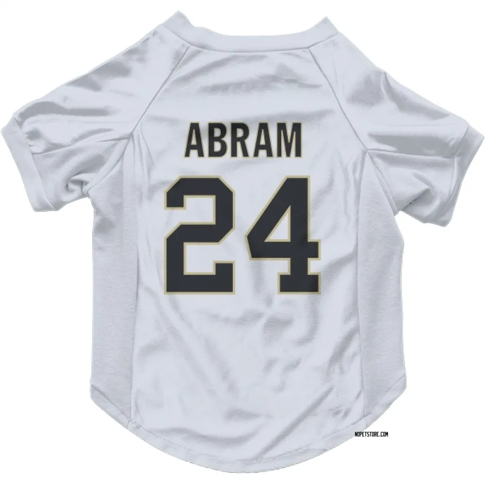 New Orleans Saints Johnathan Abram White Pet Jersey for Dog & Cat