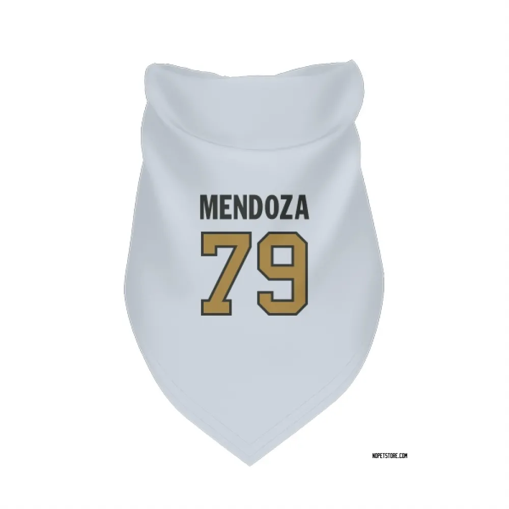 New Orleans Saints Jonathan Mendoza White Gold Pet Bandana for Dog & Cat