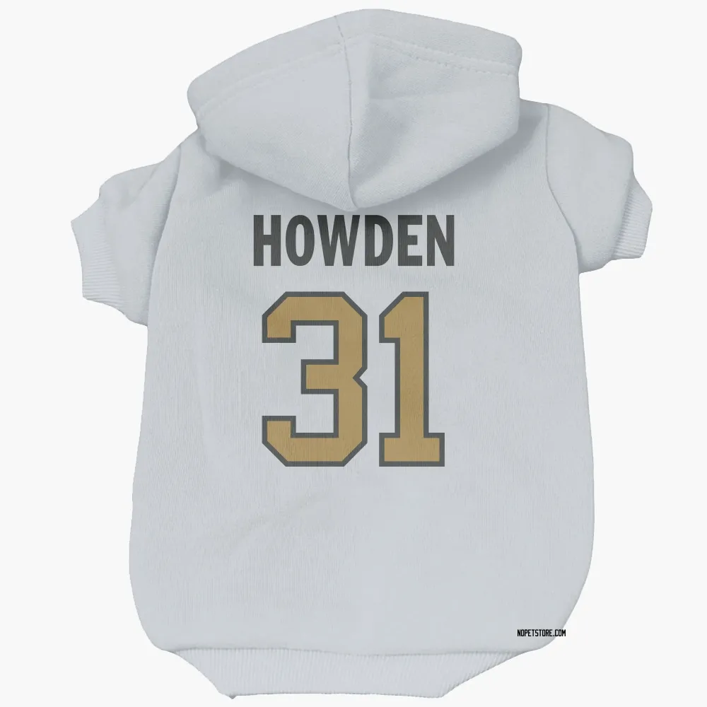 New Orleans Saints Jordan Howden White Gold Pet Hoodie for Dog & Cat