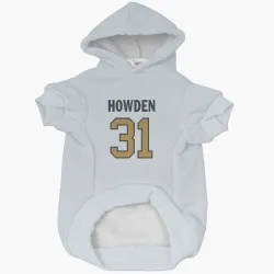 New Orleans Saints Jordan Howden White Gold Pet Hoodie for Dog & Cat