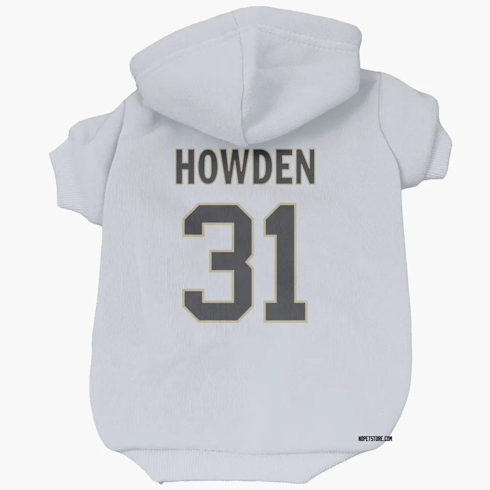 New Orleans Saints Jordan Howden White Pet Hoodie for Dog & Cat