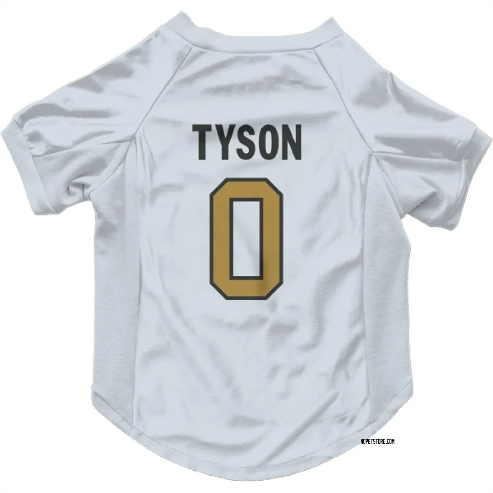 New Orleans Saints Jordyn Tyson White Gold Pet Jersey for Dog & Cat