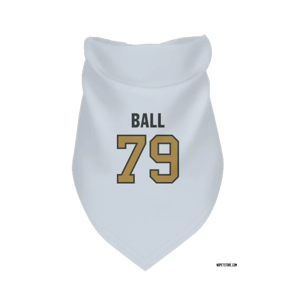New Orleans Saints Josh Ball White Gold Pet Bandana for Dog & Cat